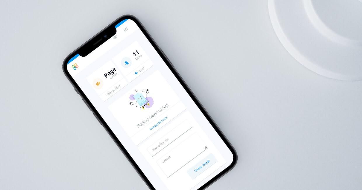 Administrator control panel